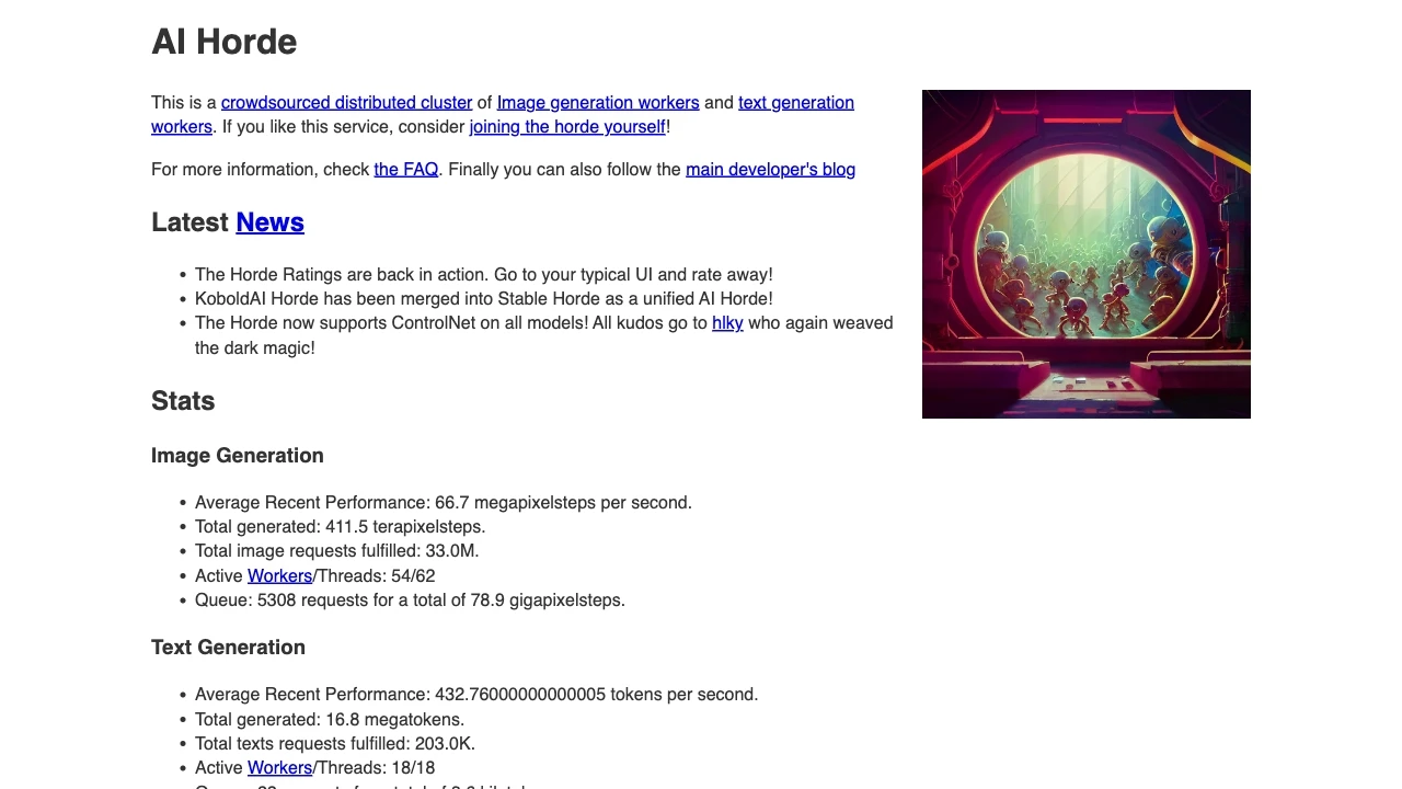 AI Horde - AI Tool Ocean