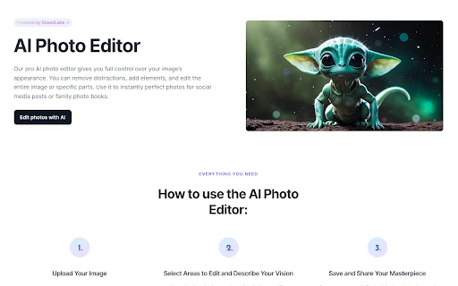 AI Photo Editor - Chrome Extension - AI Tool Ocean