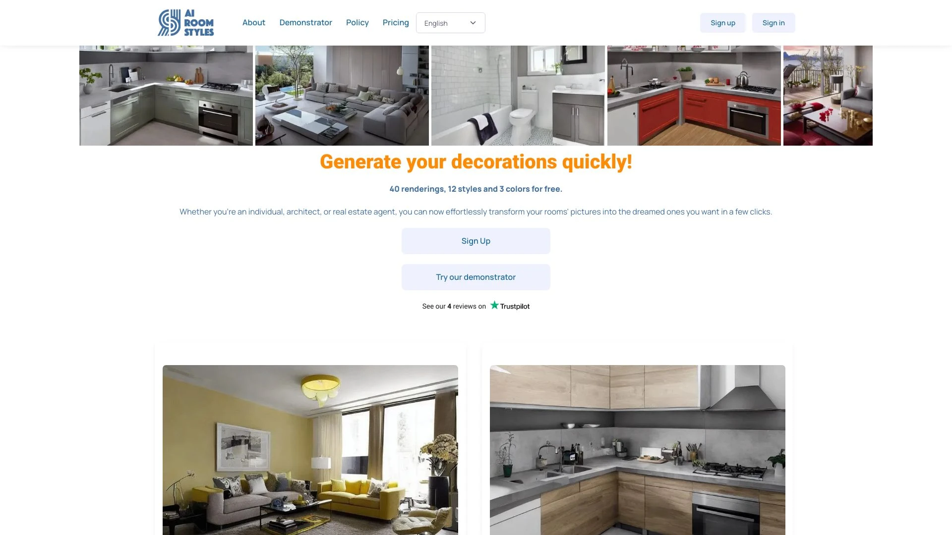 AI Room Styles - AI Tool Ocean