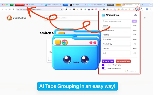 AI Tabs Group - Chrome Extension - AI Tool Ocean