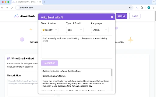 Aimailhub - Chrome Extension - AI Tool Ocean