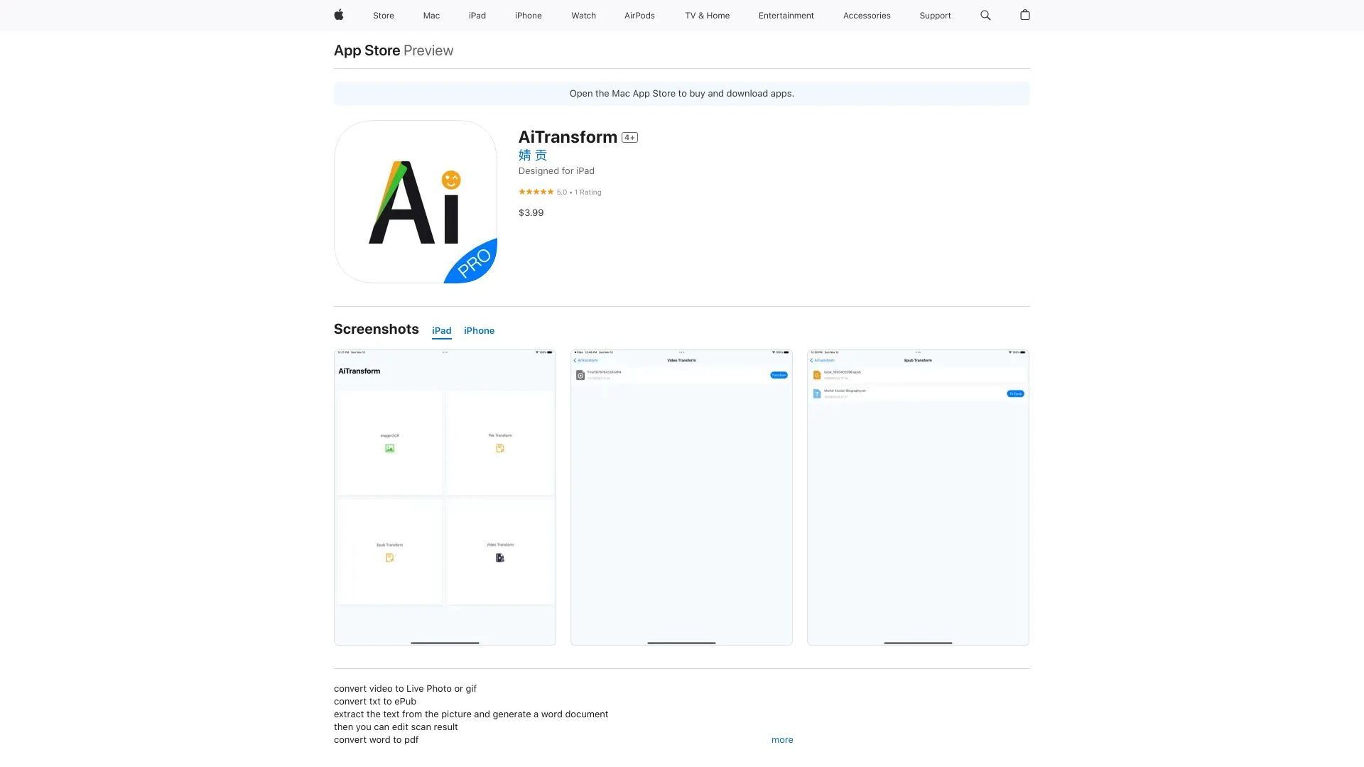 AiTransform - AI Tool Ocean