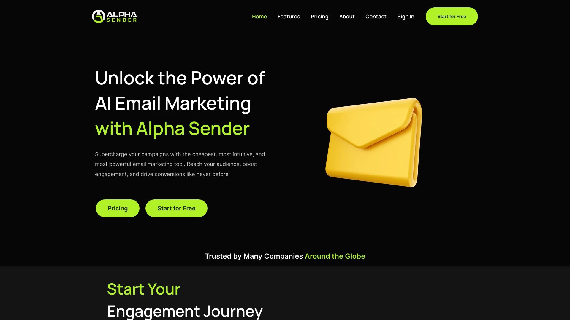 Alpha Sender - AI Tool Ocean