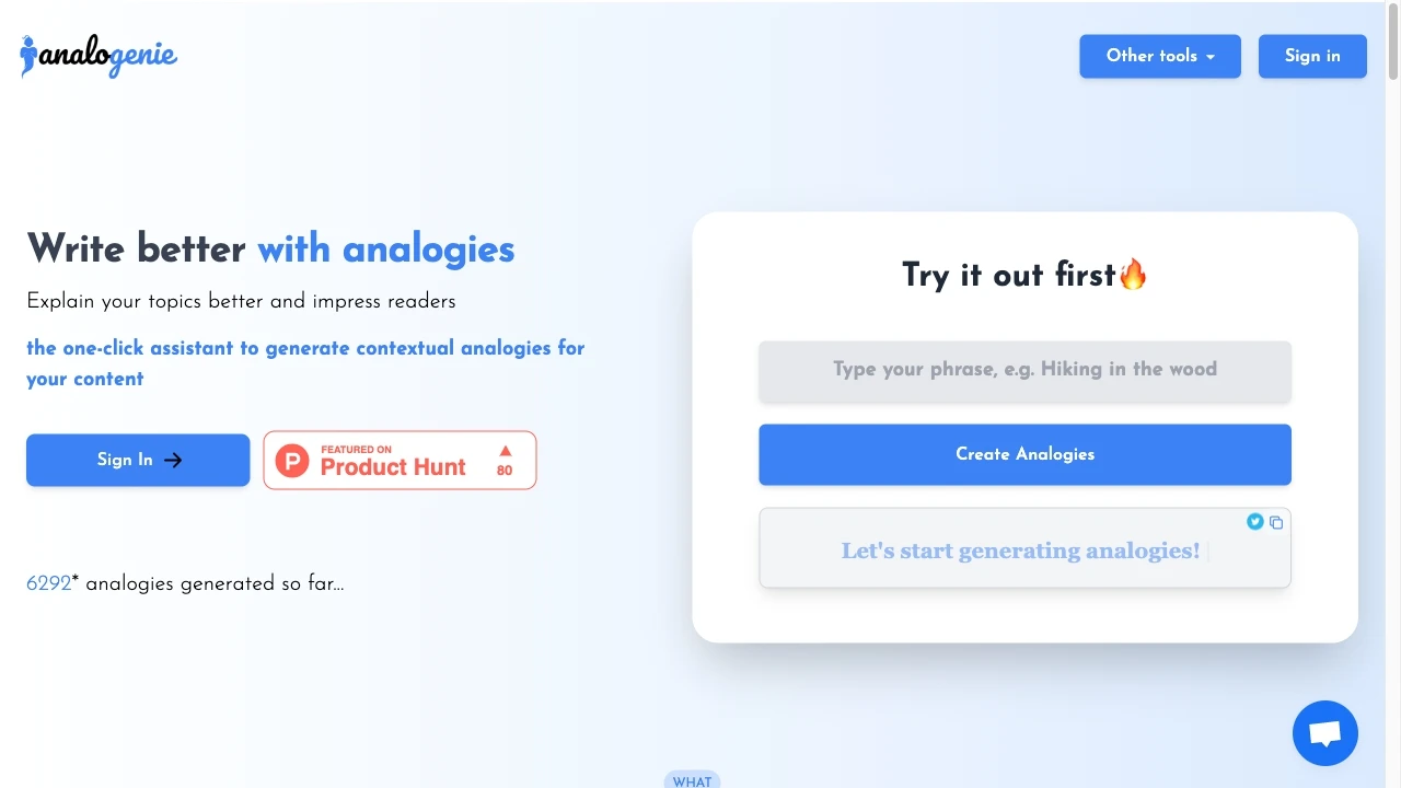 analogenie - AI Tool Ocean