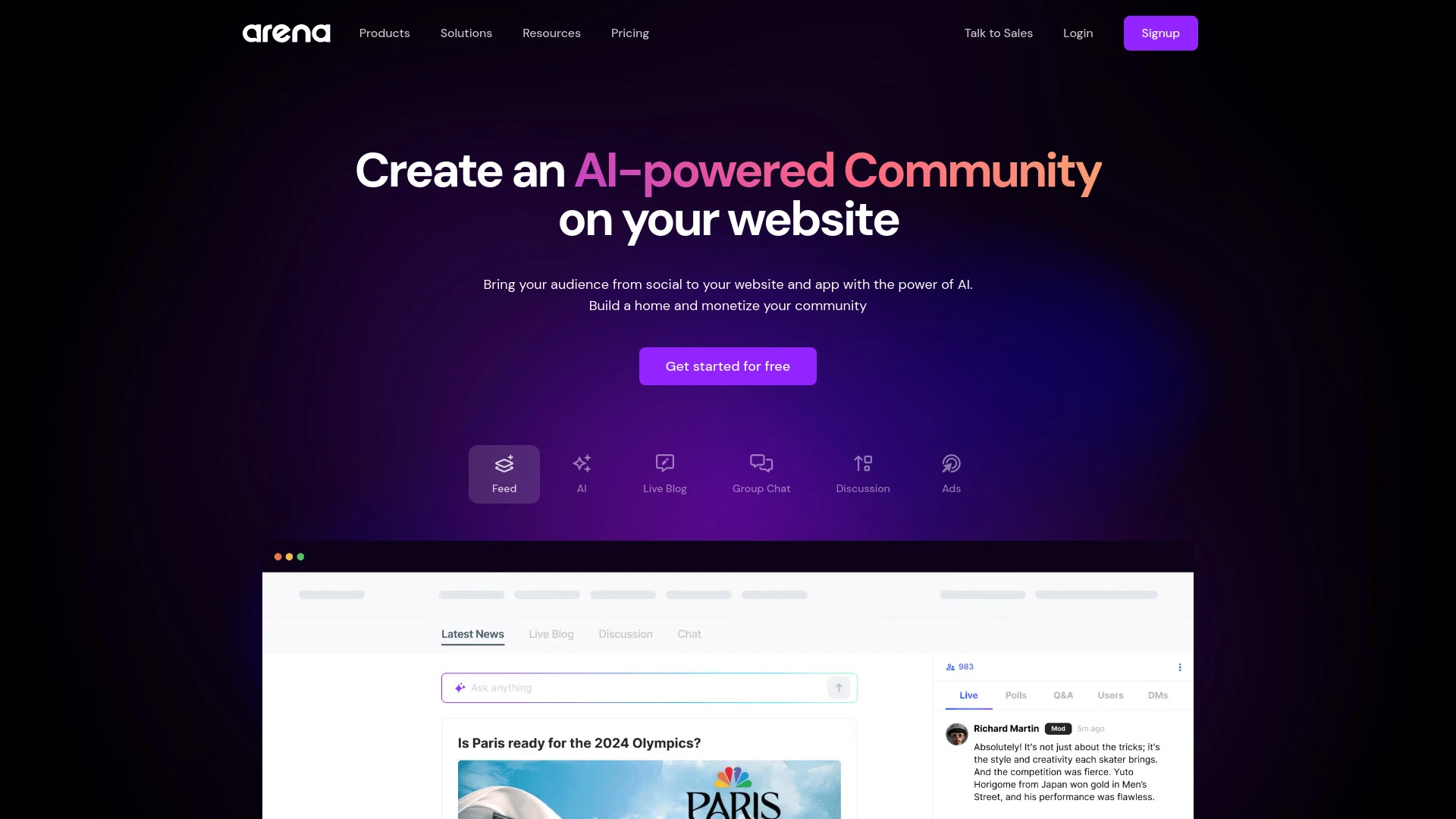 Arena - AI Tool Ocean