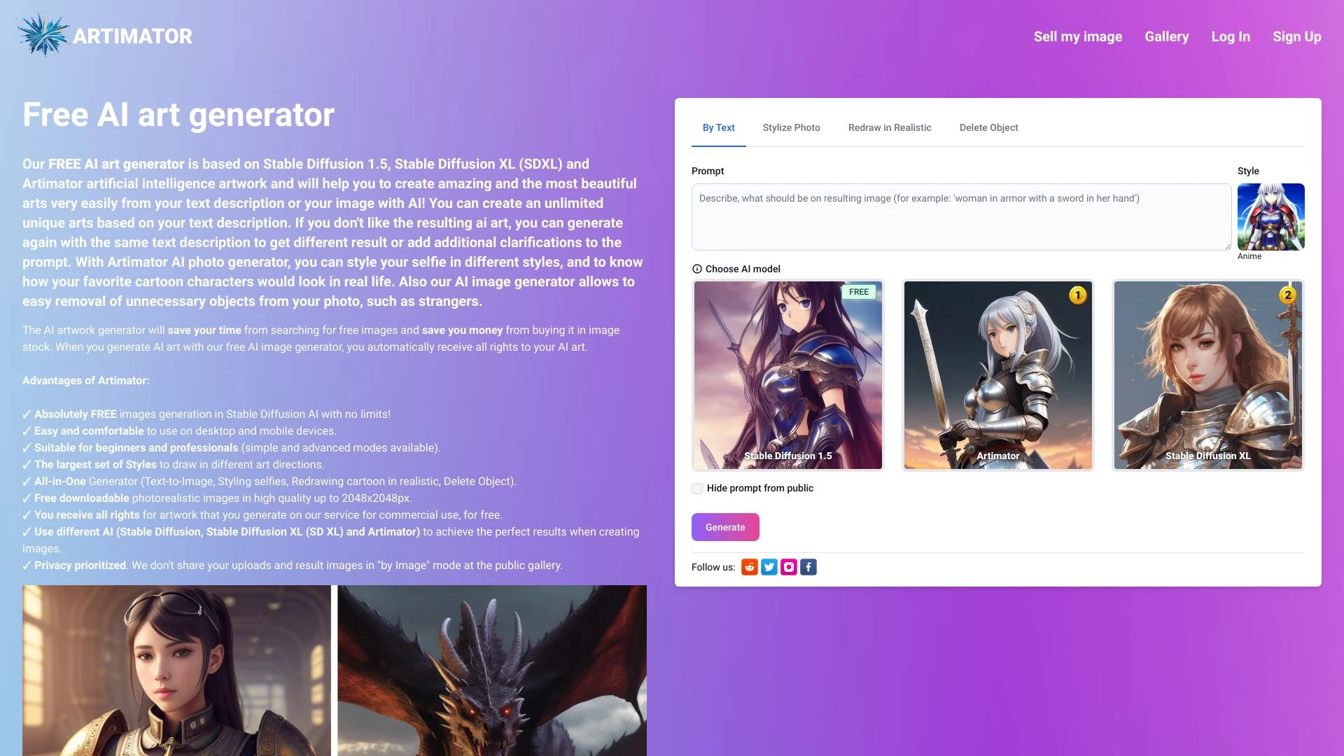 Artimator - AI Tool Ocean