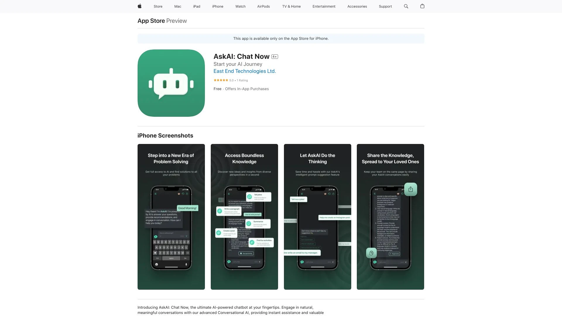 AskAI: Chat Now - AI Tool Ocean