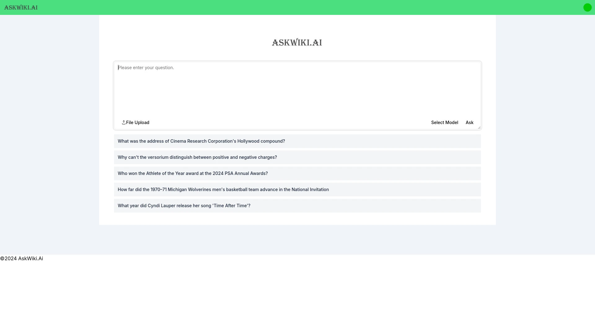 AskWiki.Ai - AI Tool Ocean
