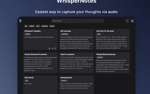 Audio Note Taking App - Chrome Extension - AI Tool Ocean