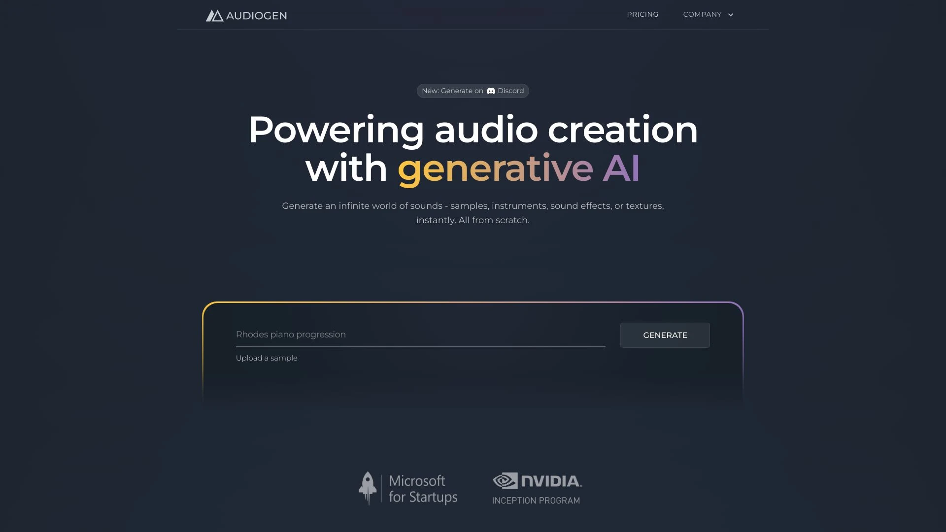 Audiogen - AI Tool Ocean