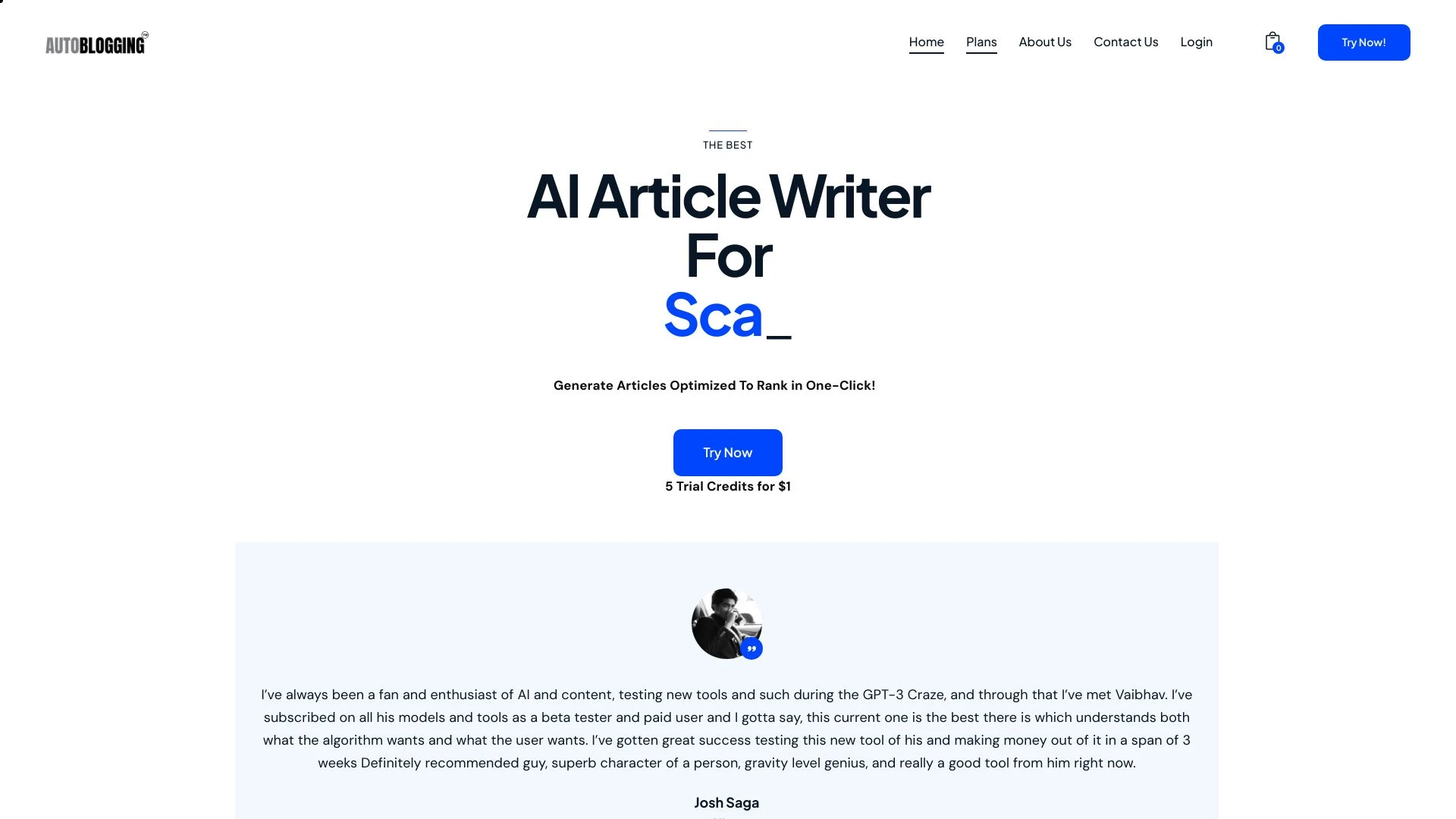 Autoblogging.ai - AI Tool Ocean