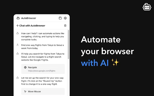 AutoBrowser - Chrome Extension - AI Tool Ocean