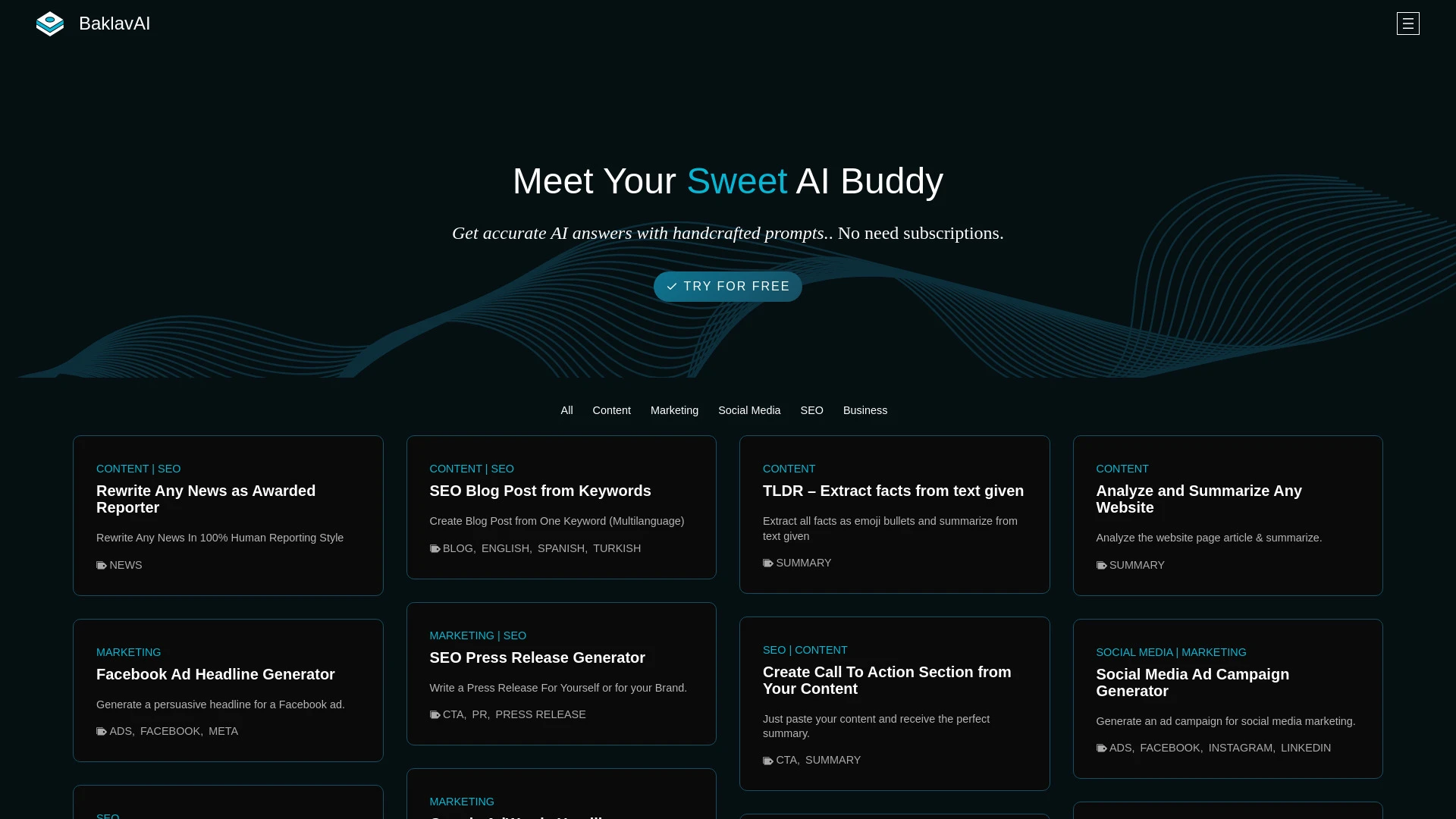 BaklavAi - AI Tool Ocean