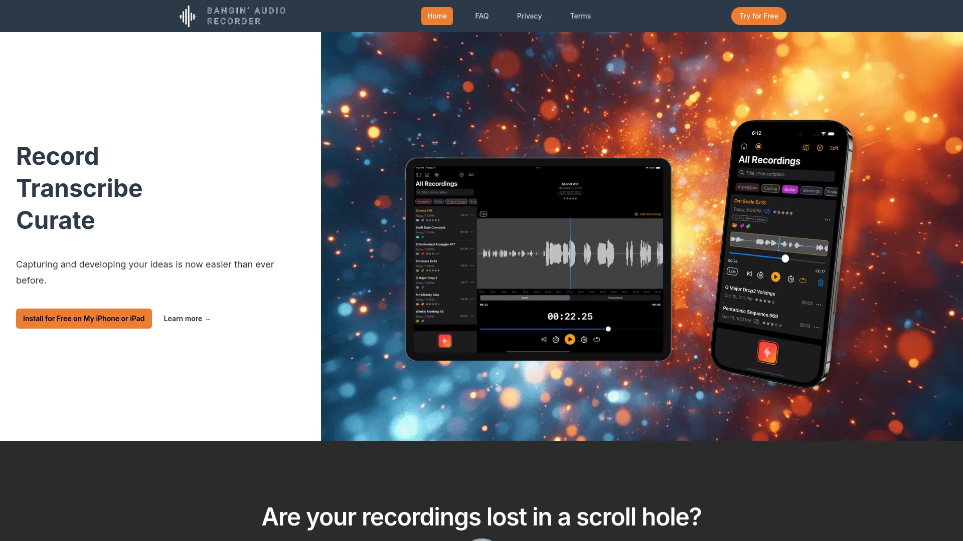 Bangin' Audio Recorder - AI Tool Ocean