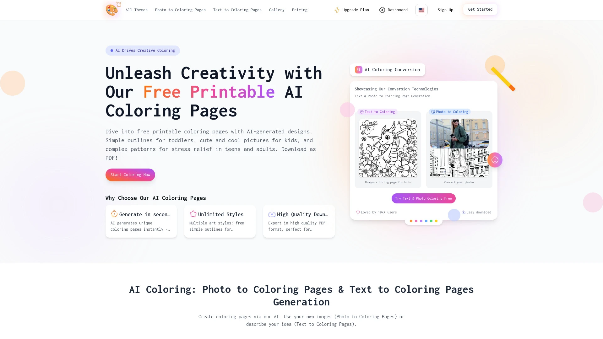 Best Coloring Pages AI - AI Tool Ocean