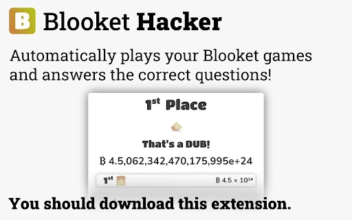 Blooket Hacker - Chrome Extension - AI Tool Ocean