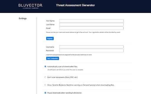 BluVector Threat Assessment Generator - Chrome Extension - AI Tool Ocean