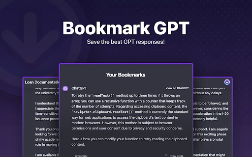 Bookmark GPT - Chrome Extension - AI Tool Ocean