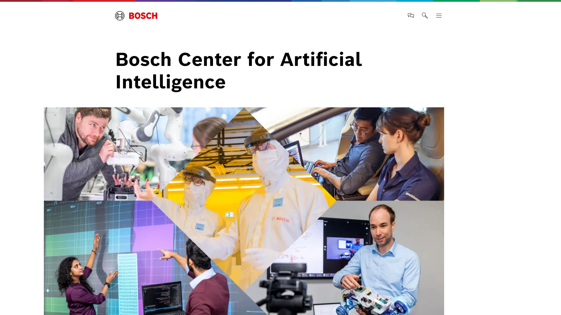 Bosch Center for Artificial Intelligence - AI Tool Ocean