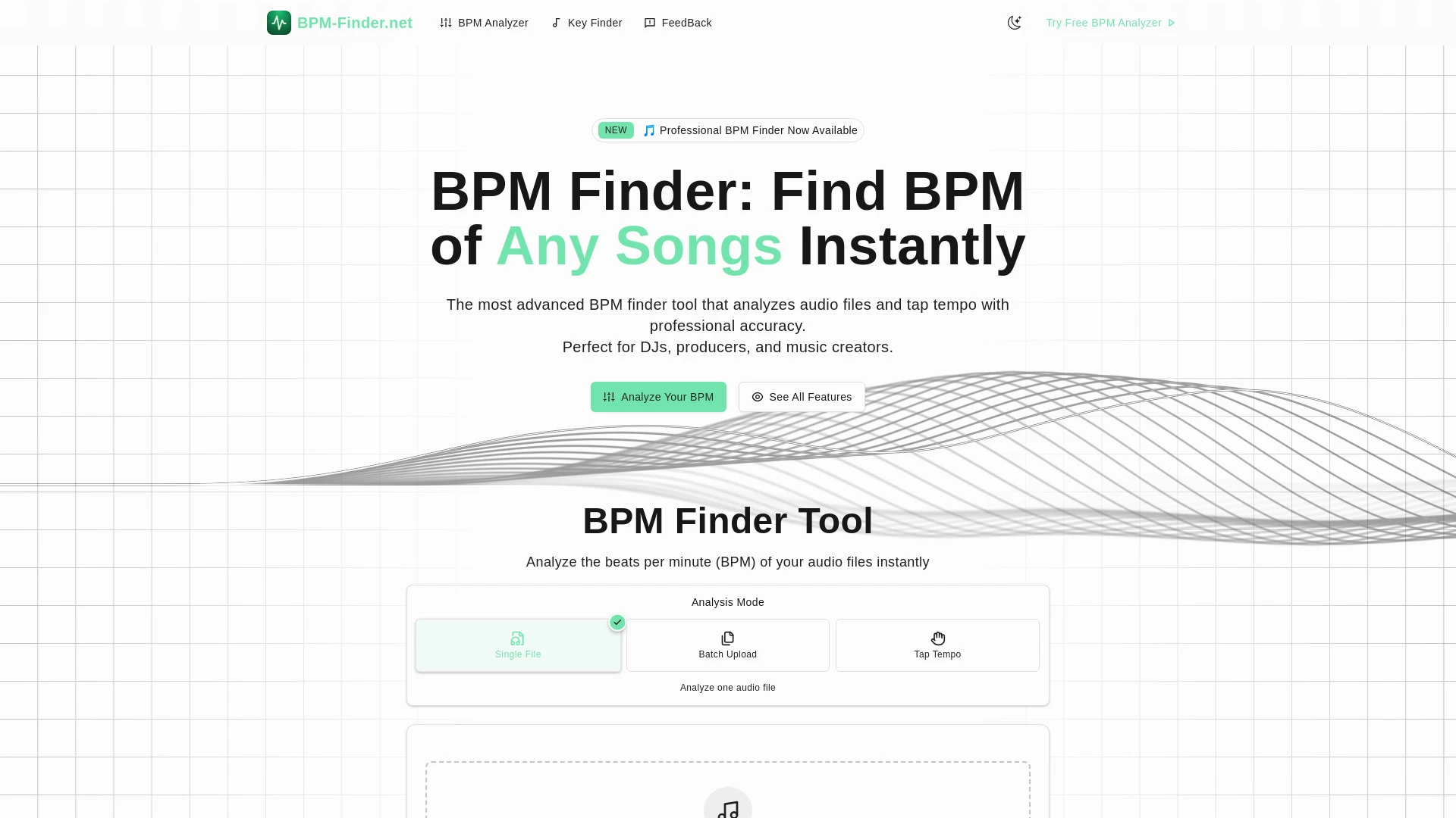 BPM Finder - AI Tool Ocean