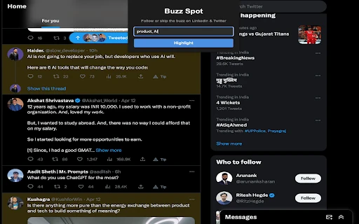 Buzz Spot - Chrome Extension - AI Tool Ocean