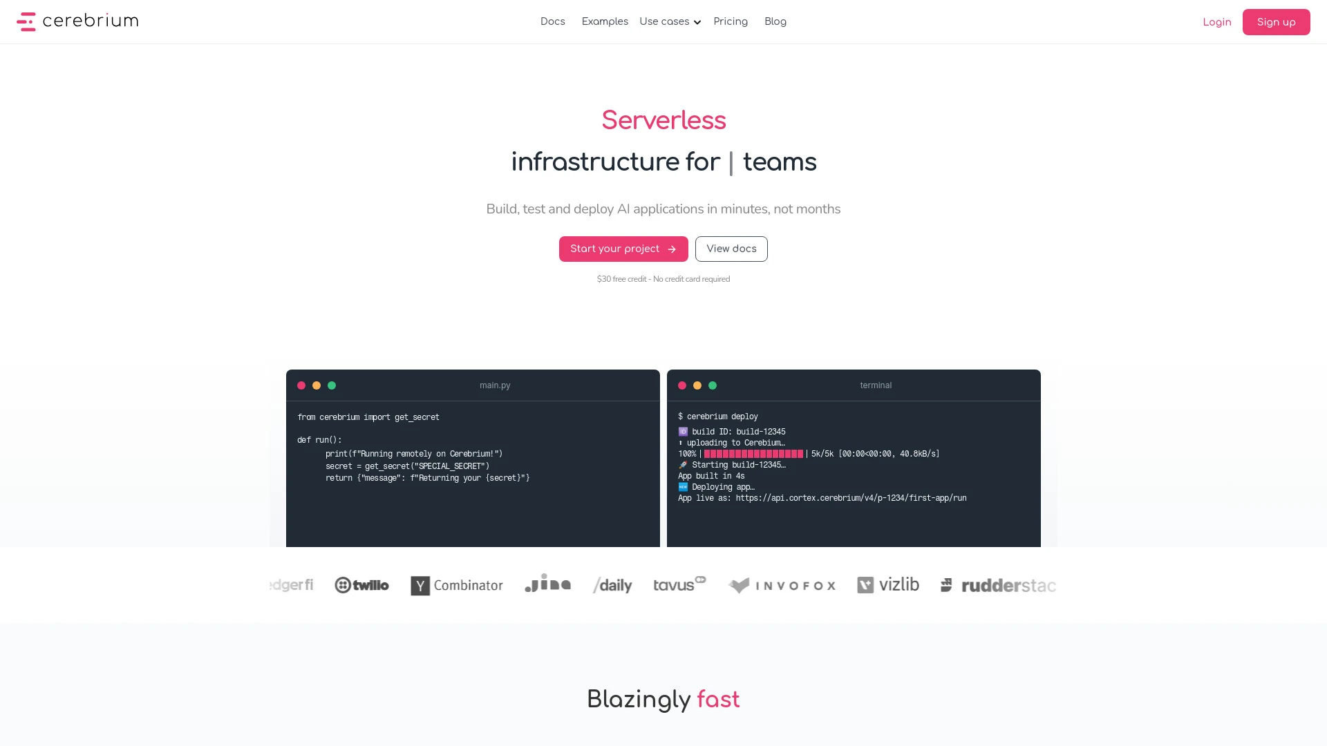 Cerebrium - AI Tool Ocean
