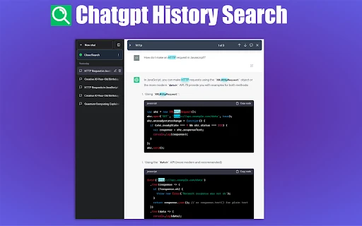 ChatGPT Conversation History Search Plugin - Chrome Extension - AI Tool Ocean