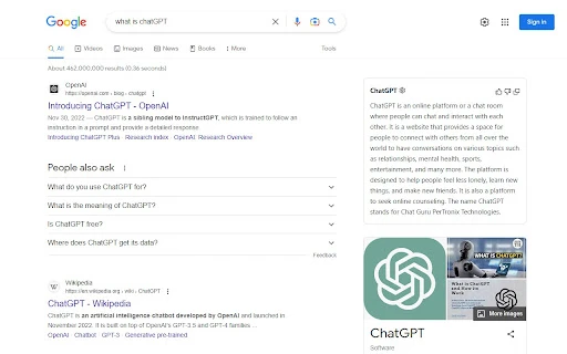 ChatGPT for Search - Chrome Extension - AI Tool Ocean