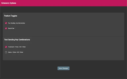 ChatGPT Search Bar & Send With Command Enter - Chrome Extension - AI Tool Ocean