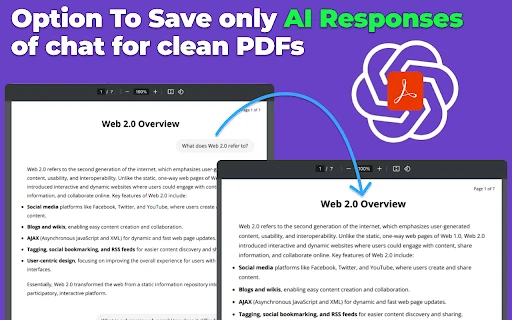 ChatGPT to PDF Extension - Chrome Extension - AI Tool Ocean