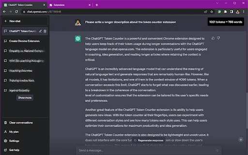 ChatGPT Token Counter - Chrome Extension - AI Tool Ocean