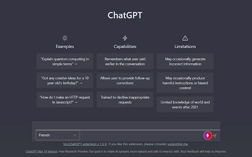 ChatVocGPT - Chrome Extension - AI Tool Ocean