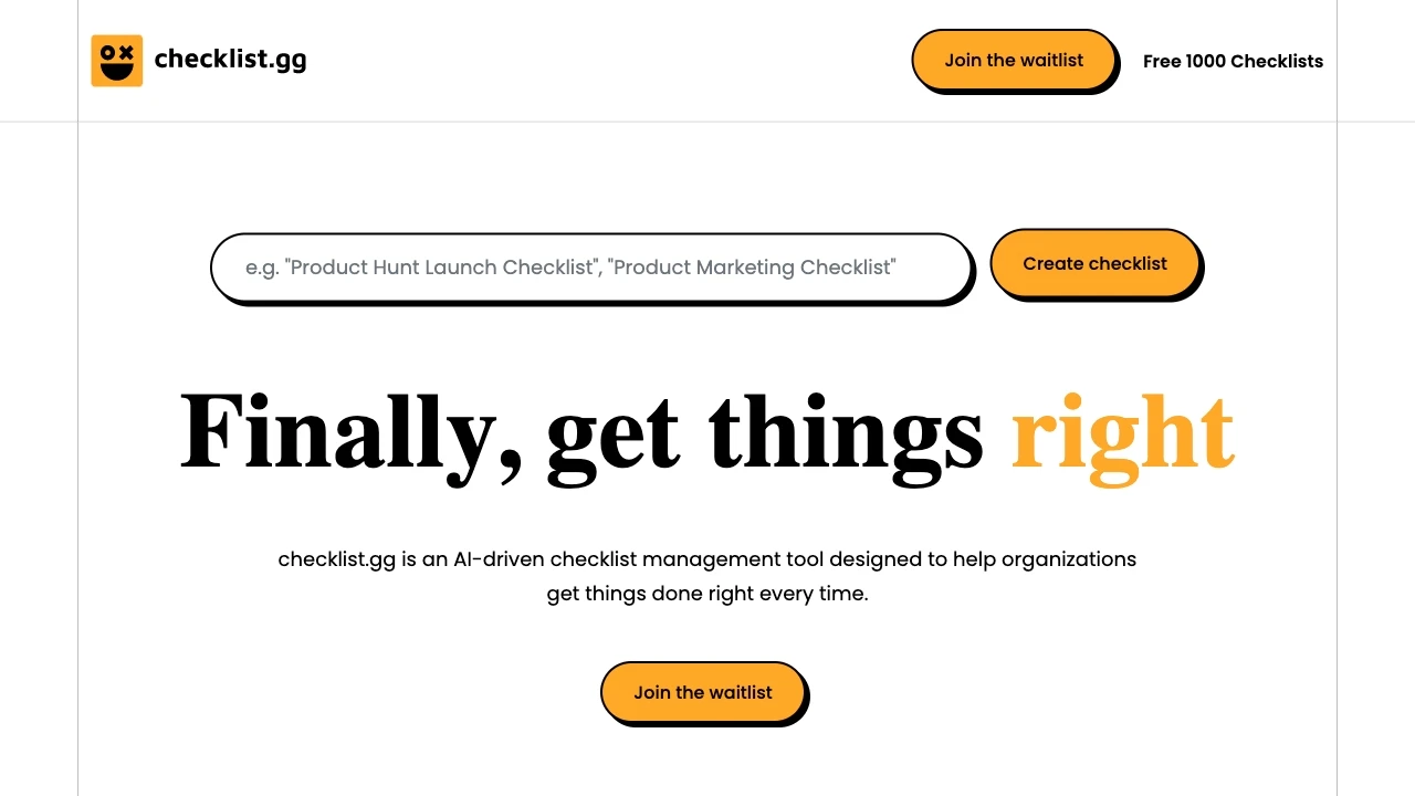 checklist.gg - AI Tool Ocean
