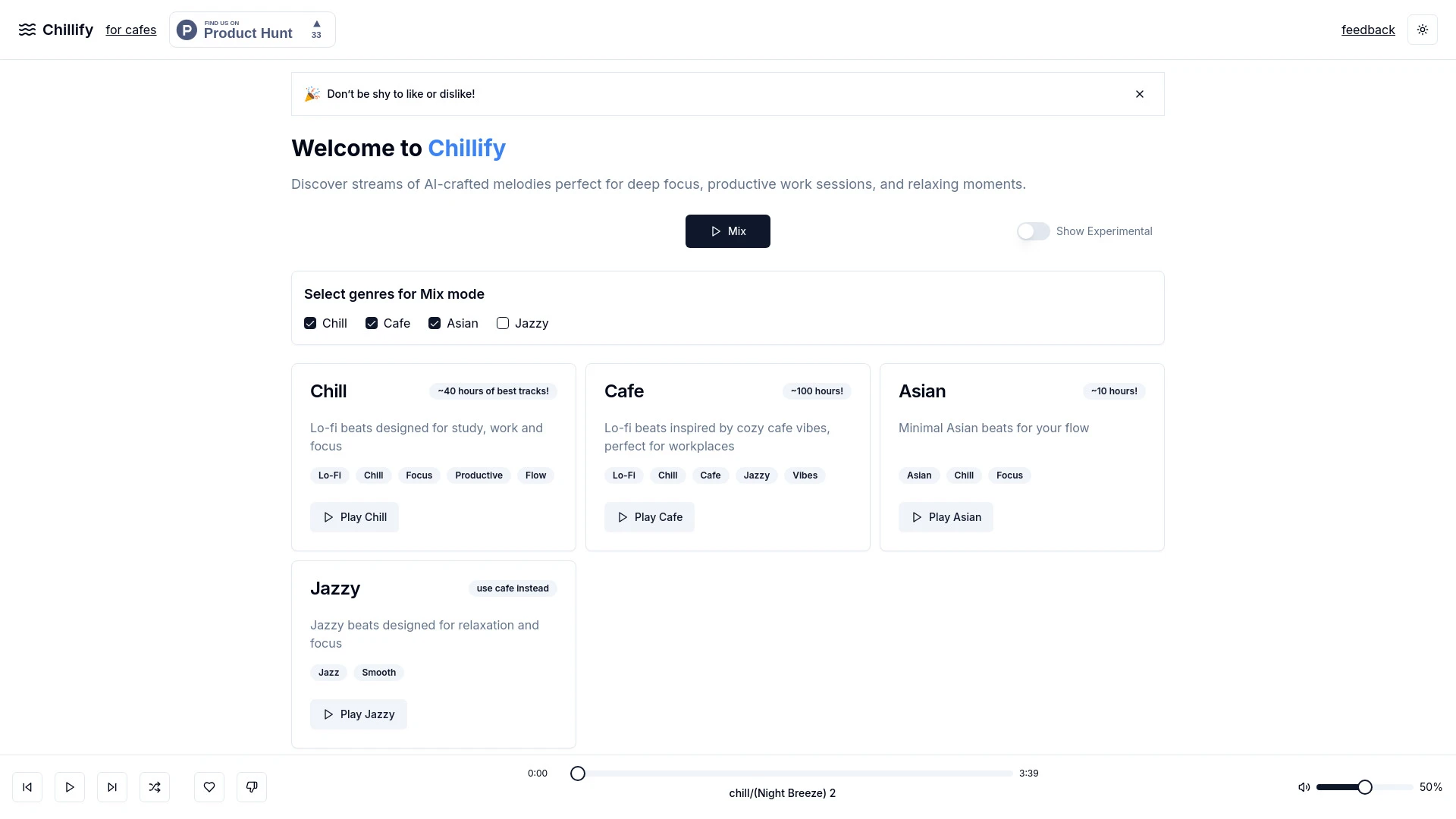 Chillify - AI Tool Ocean