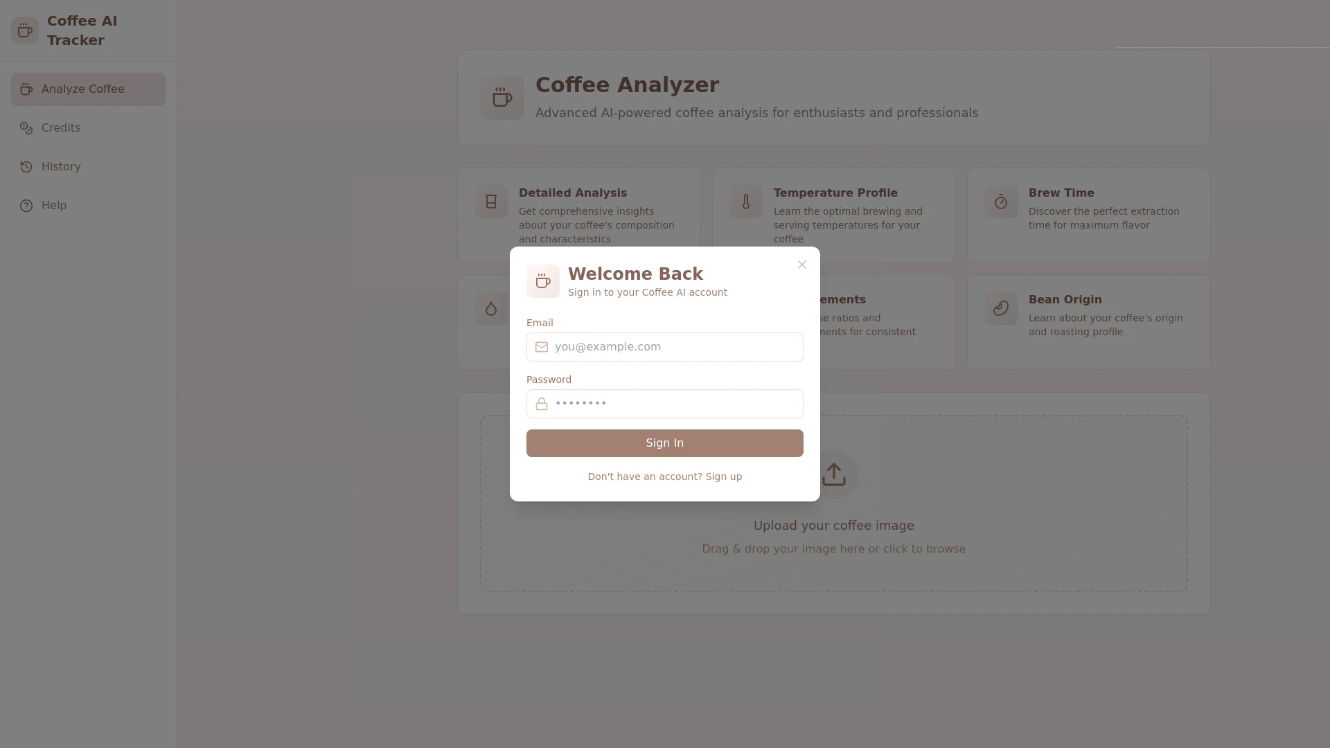 Coffee AI Tracker - AI Tool Ocean