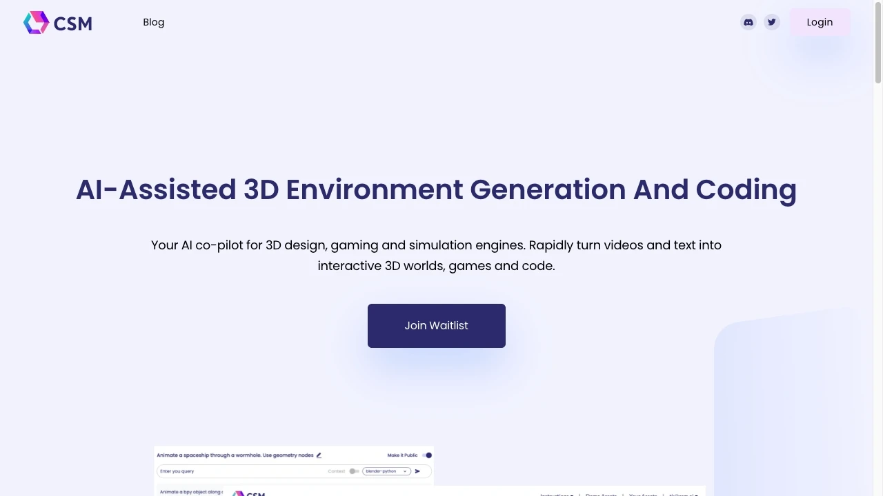 Common Sense Machines (CSM) - AI Tool Ocean