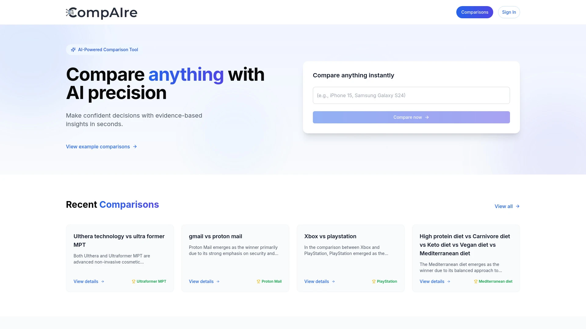 CompAIre - AI Tool Ocean
