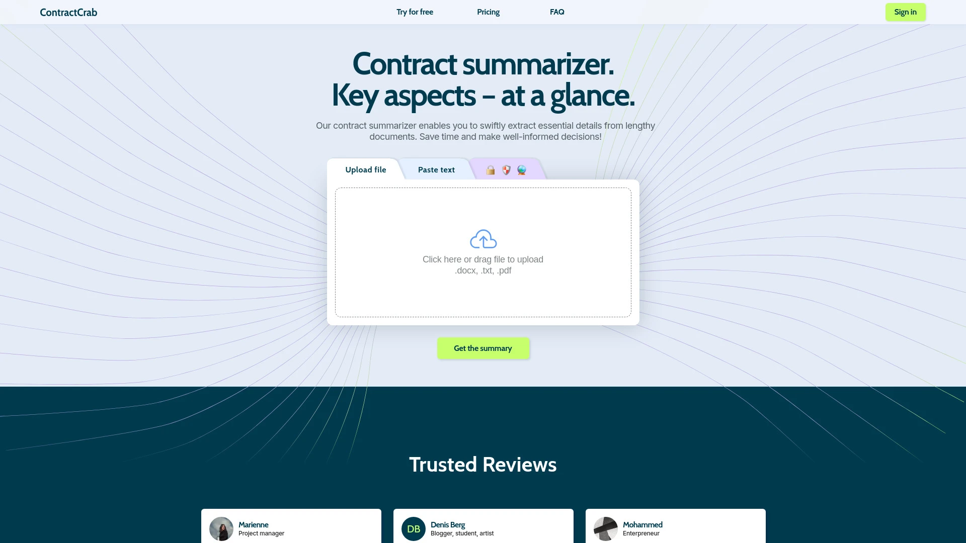 ContractCrab - AI Tool Ocean