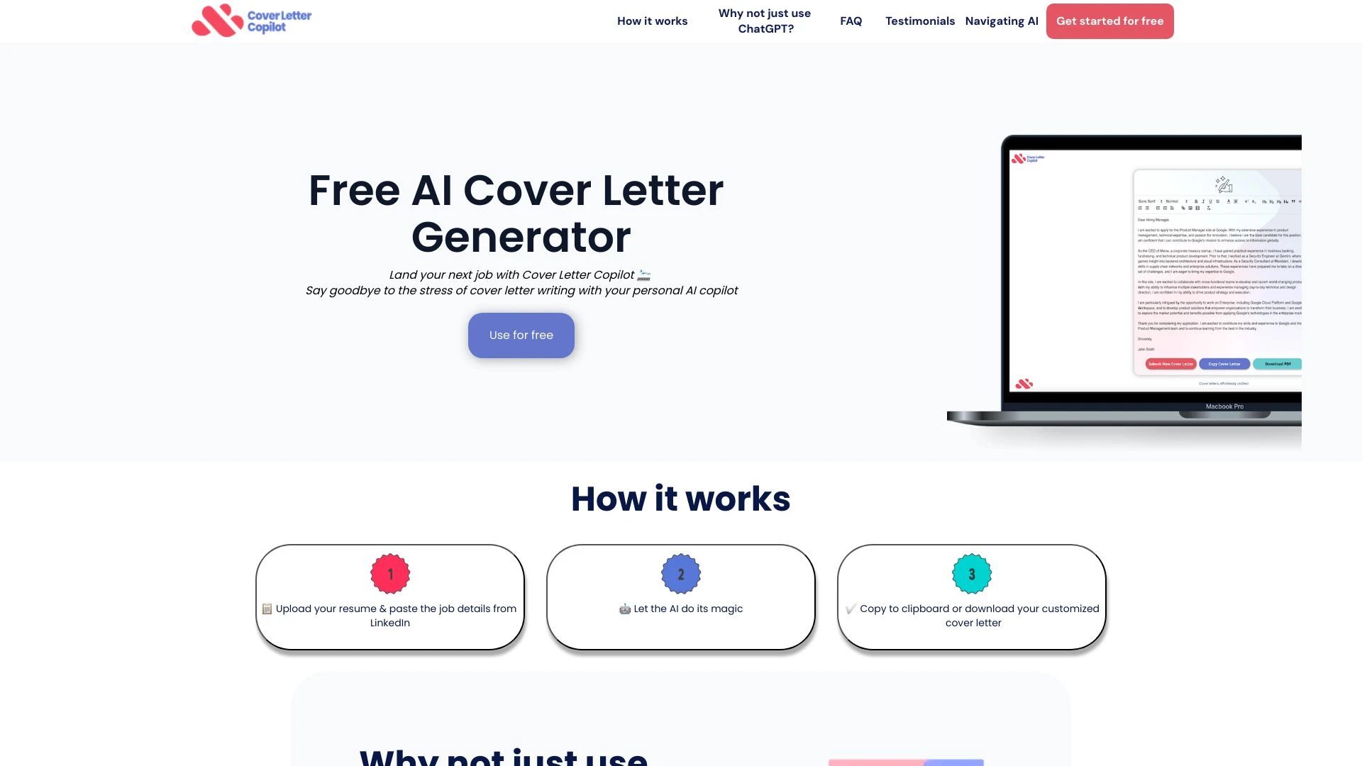 Cover Letter Copilot - AI Tool Ocean