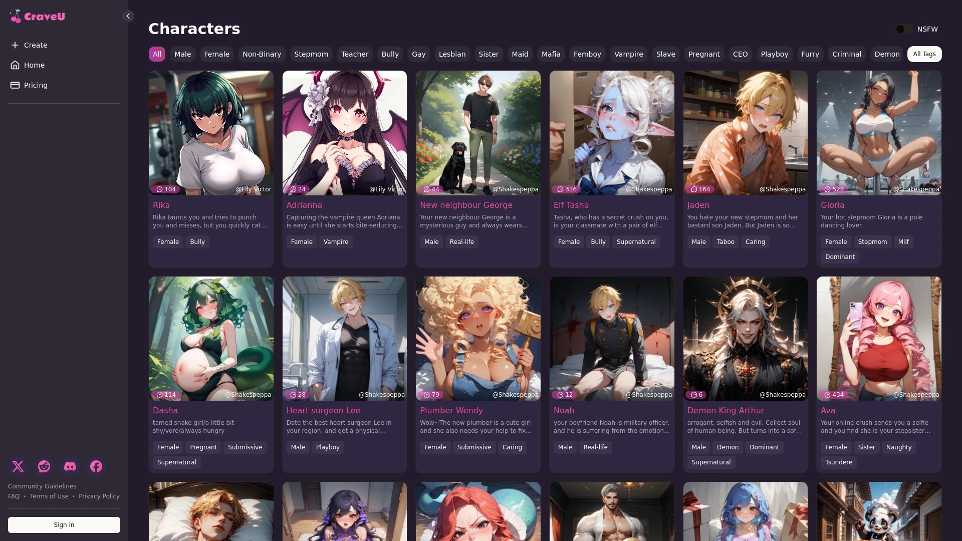 CraveU AI - AI Tool Ocean