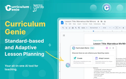 Curriculum Genie - Chrome Extension - AI Tool Ocean