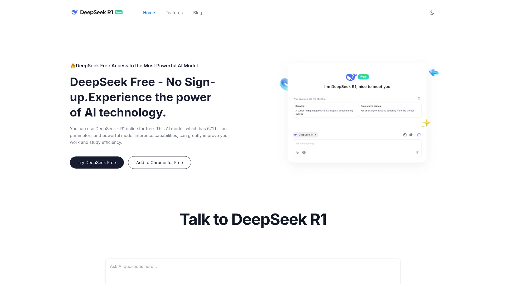 DeepSeek Free - AI Tool Ocean