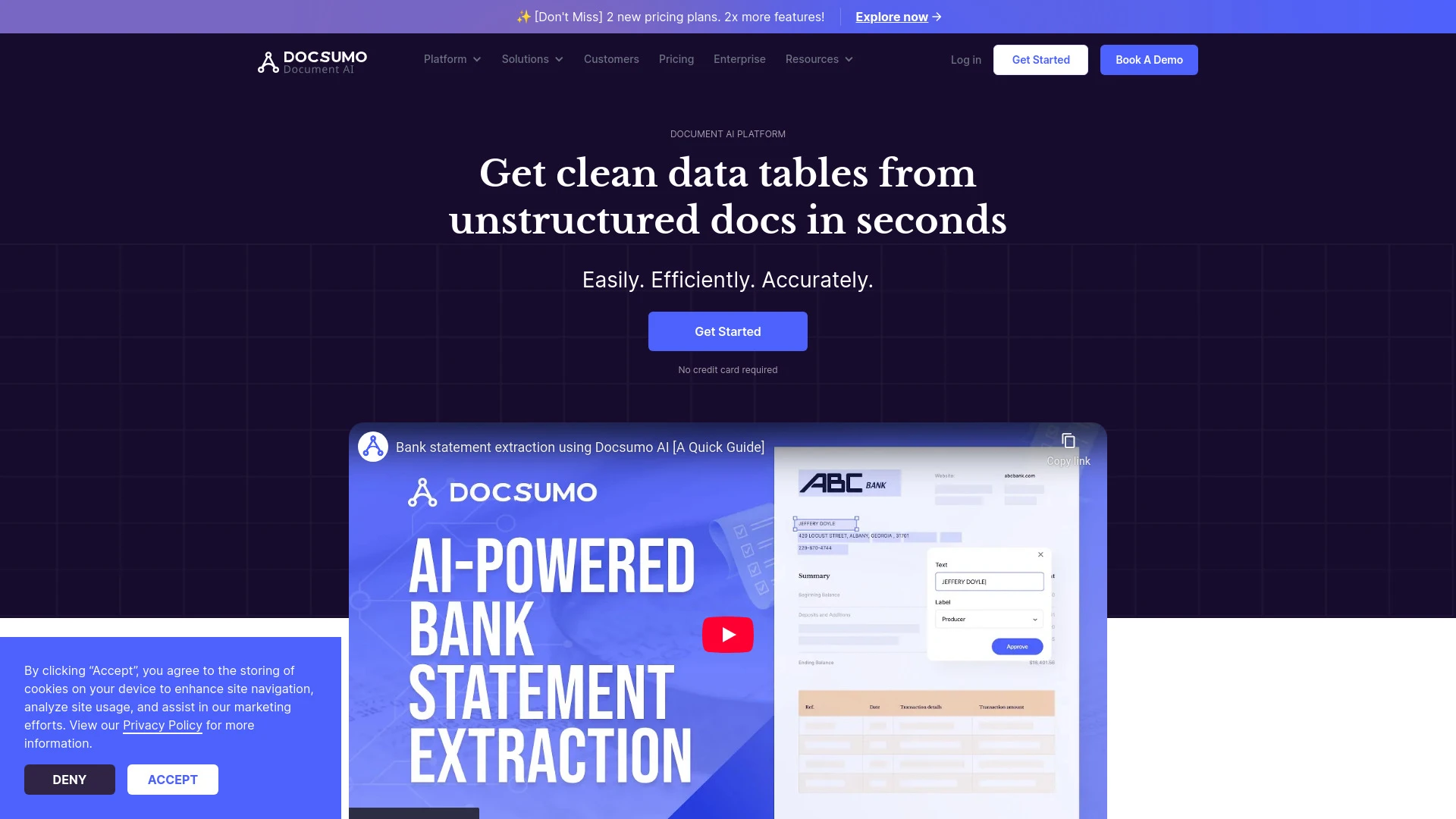 Docsumo - AI Tool Ocean
