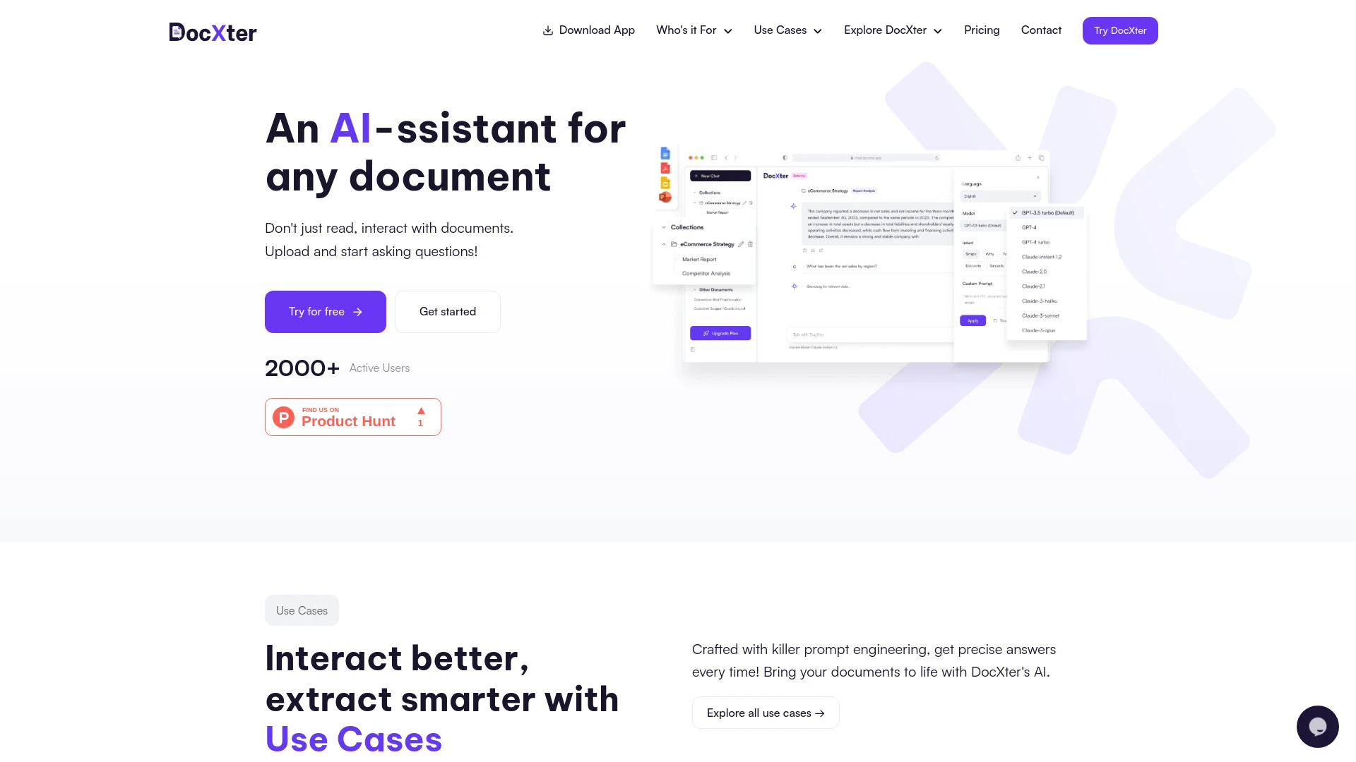 DocXter - AI Tool Ocean