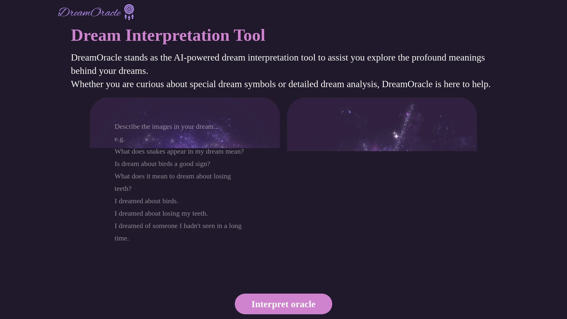 DreamOracle - AI Tool Ocean