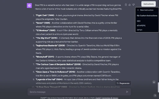 Easily manage your custom instructions right into Chat-GPT - Chrome Extension - AI Tool Ocean