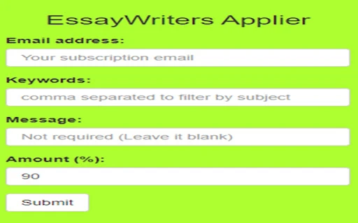 Essay Writer Order Bidding Extension - Chrome Extension - AI Tool Ocean