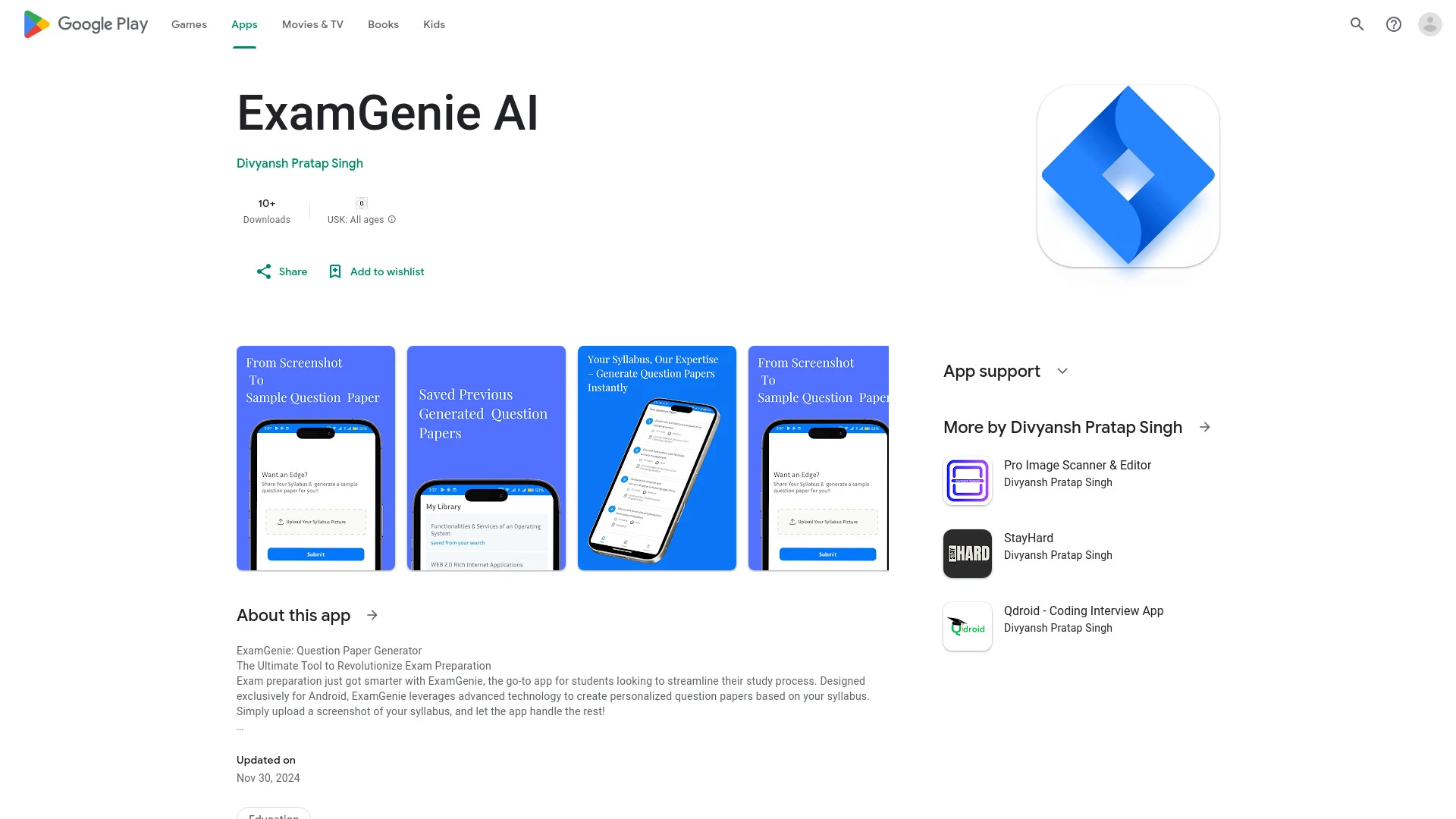 ExamGenie AI - AI Tool Ocean