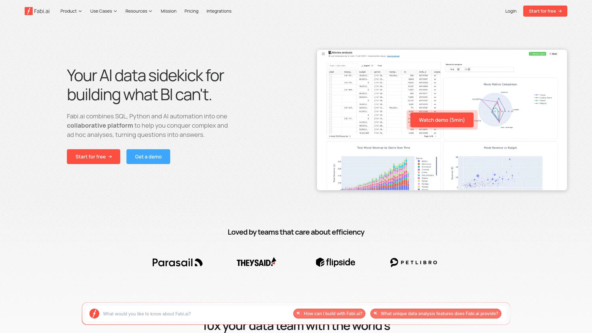 Fabi.ai - AI Tool Ocean
