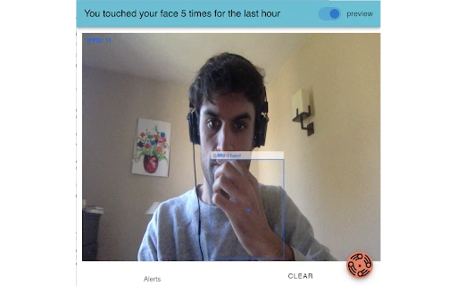 Face Touching Detector - Chrome Extension - AI Tool Ocean